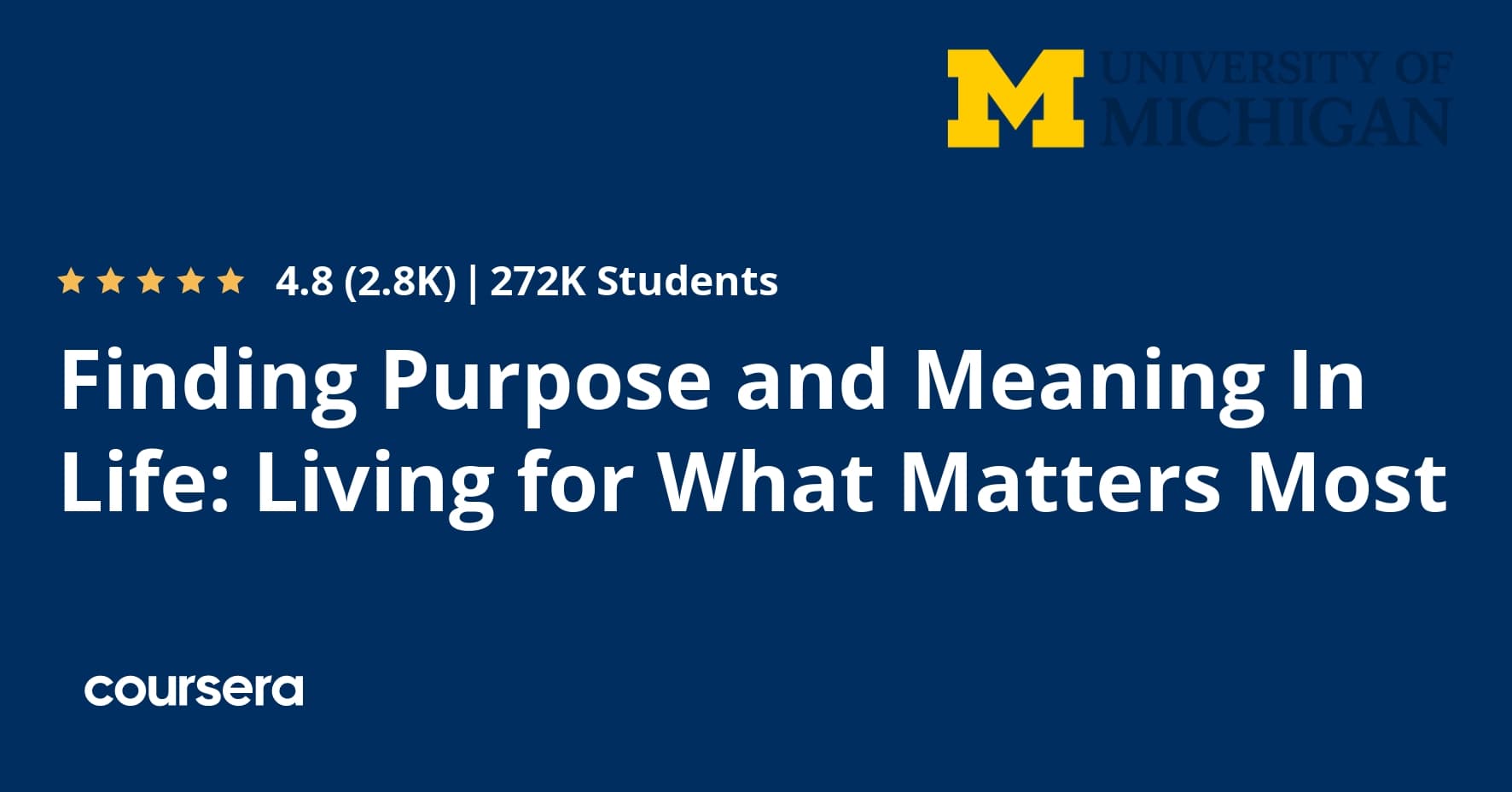 Finding Purpose and Meaning in Life course cover